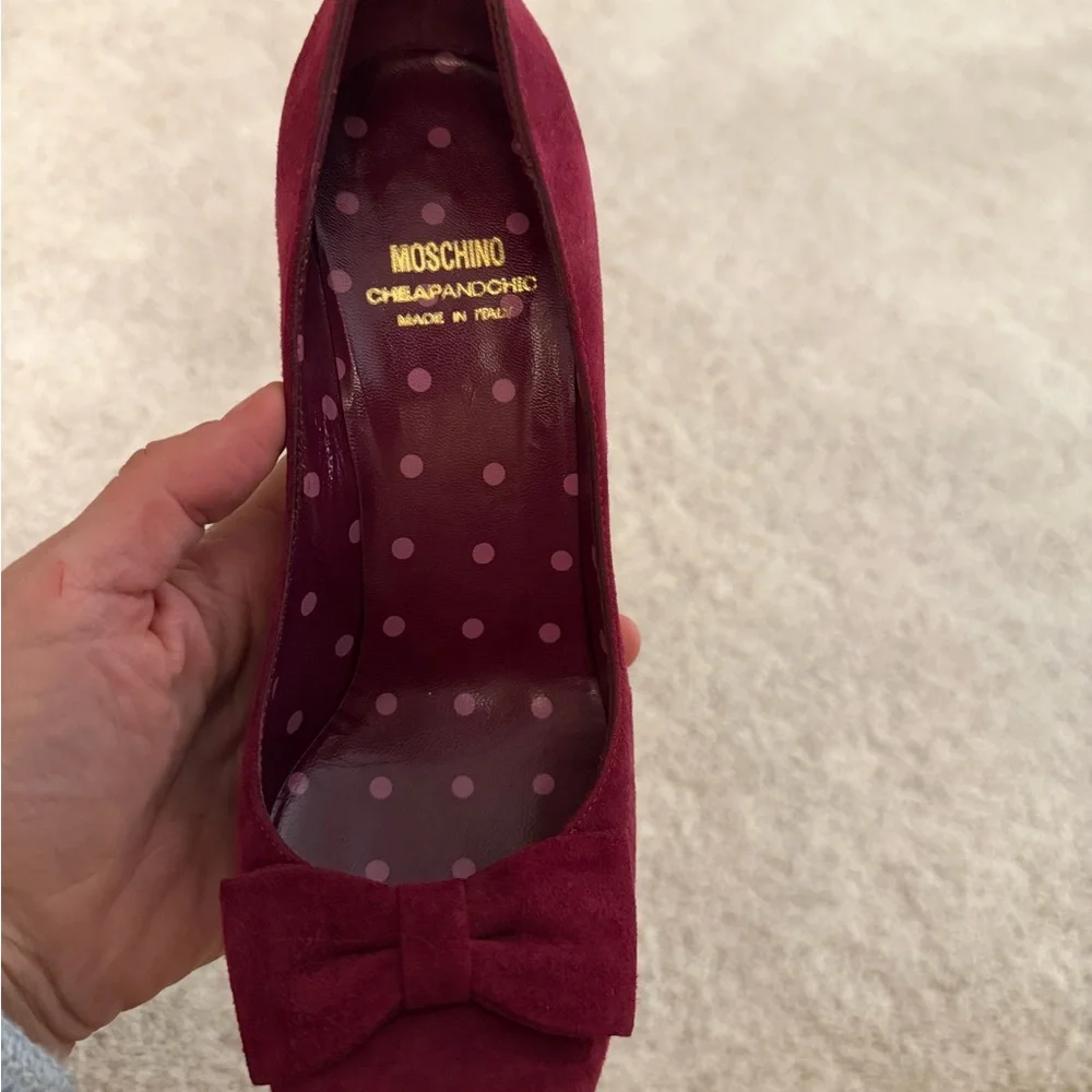 Moschino chic suede